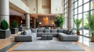 Plush Sectional Sofa with Chaise Lounge